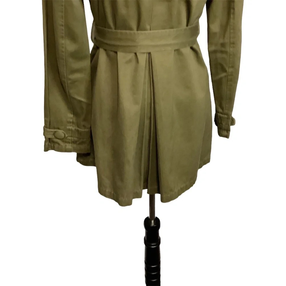 DKNY jacket  green chore  double breasted  utility SZ XS - Picture 6 of 10